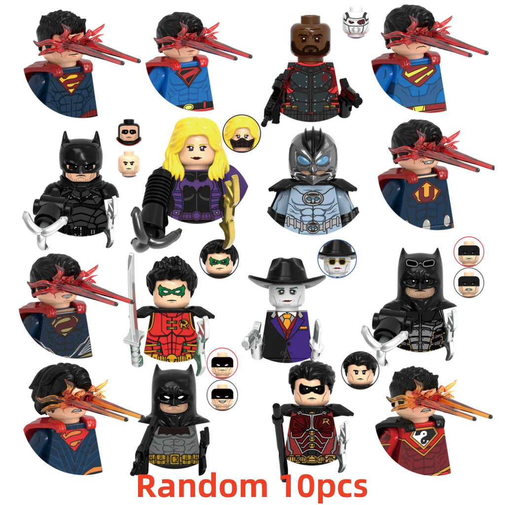Blind Box Mini Superhero Figures Building Blocks | Mystery Character Toy Gift