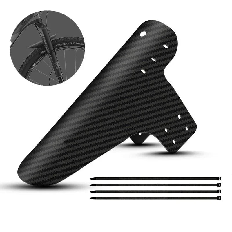 1~10pcs  Bicycle Fender Mountain Carbon Pattern Bike Mud Guard For Front Rear Wheel Mudguard Ultralight Cycling MTB Fender