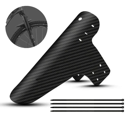 1~10pcs  Bicycle Fender Mountain Carbon Pattern Bike Mud Guard For Front Rear Wheel Mudguard Ultralight Cycling MTB Fender