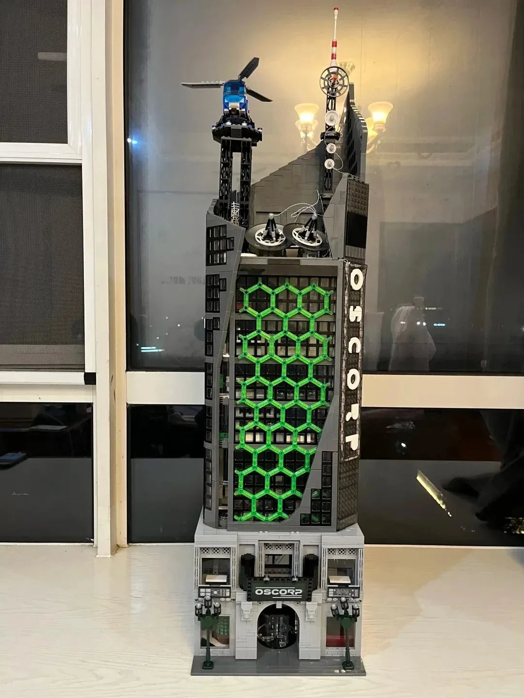 6375 PCS Hero Tower with LED Lights Building Blocks Set – Modular Skyscraper Architecture Model Kit