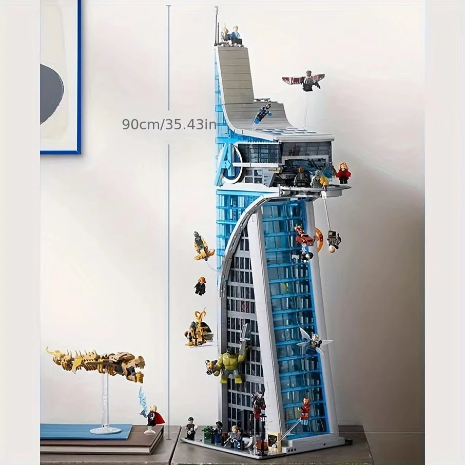 2026 NEW MOC Superhero Headquarters Building Block Set | Compatible Brick Toy