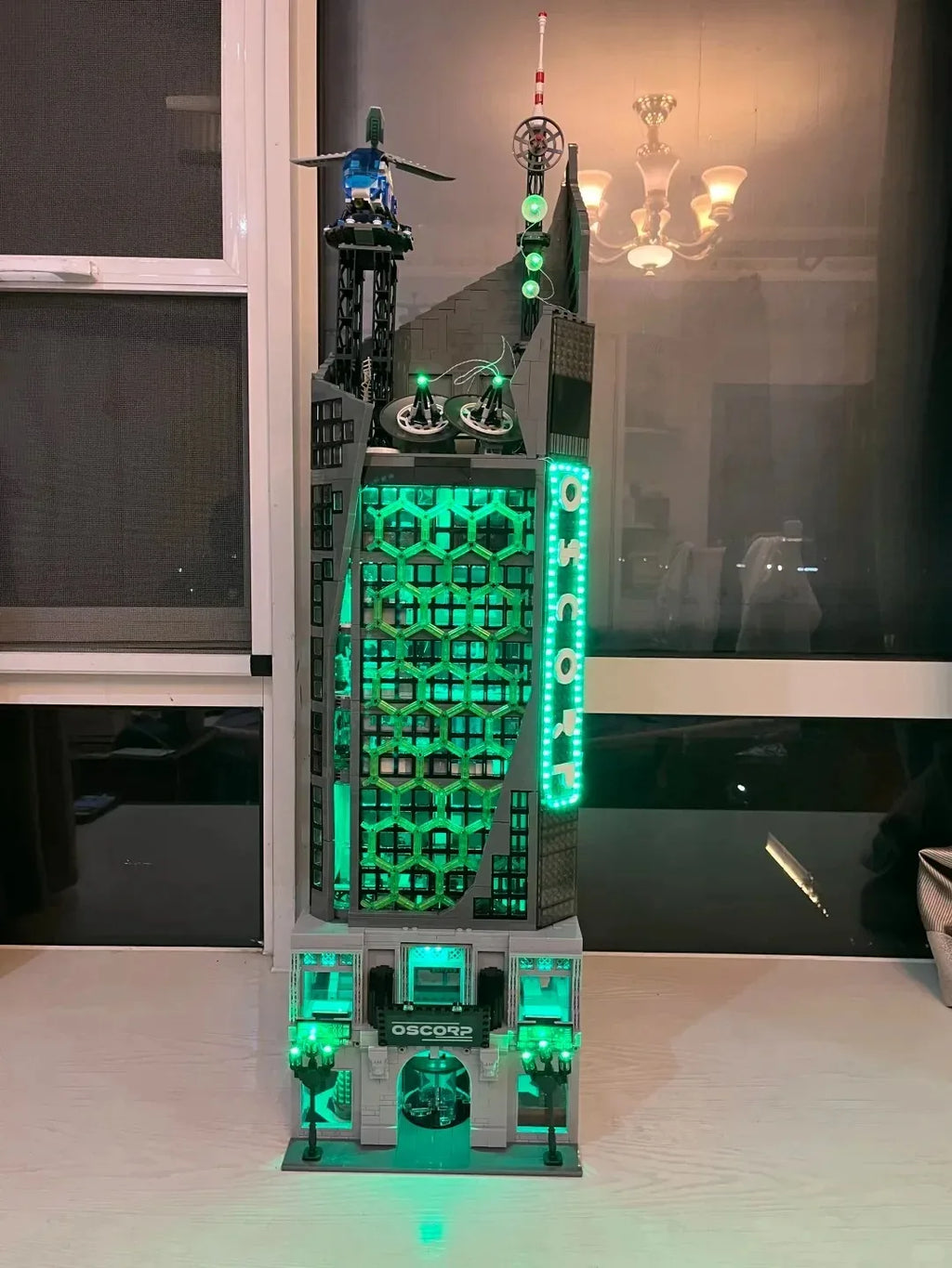 6375 PCS Hero Tower with LED Lights Building Blocks Set – Modular Skyscraper Architecture Model Kit