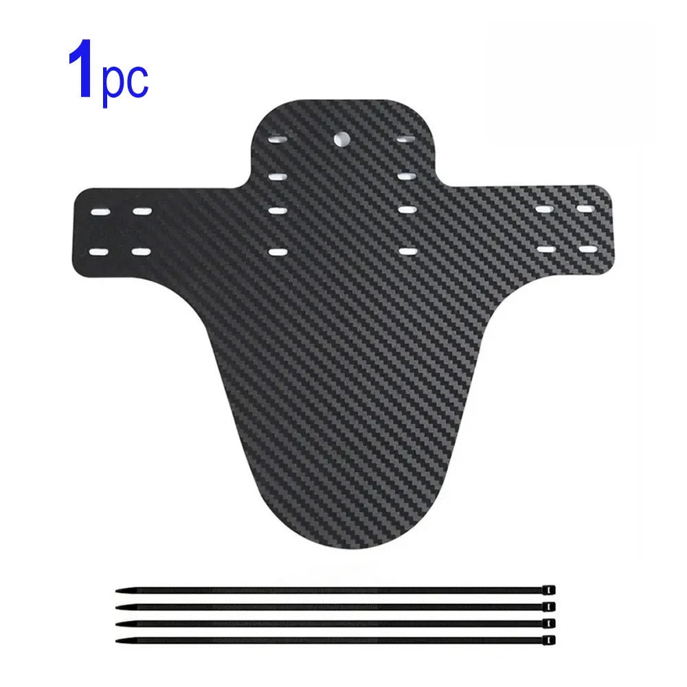 1~10pcs  Bicycle Fender Mountain Carbon Pattern Bike Mud Guard For Front Rear Wheel Mudguard Ultralight Cycling MTB Fender