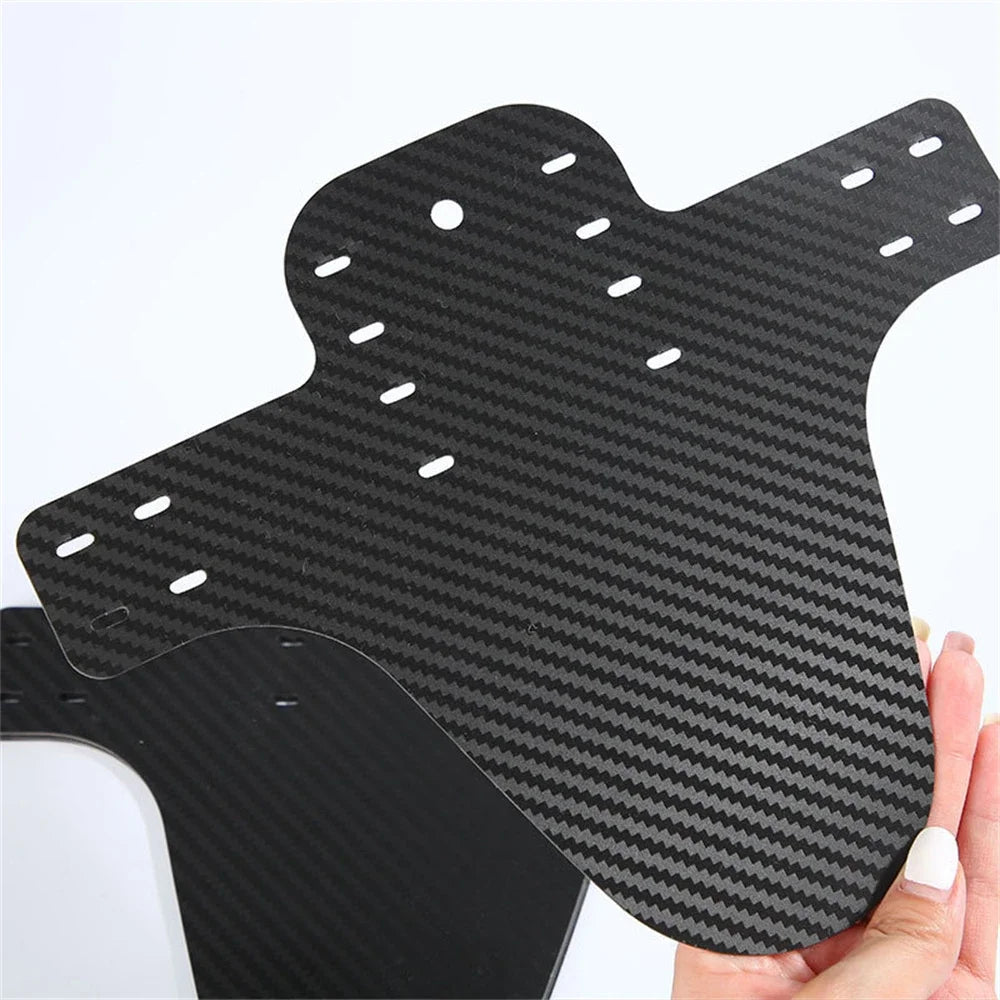 1~10pcs  Bicycle Fender Mountain Carbon Pattern Bike Mud Guard For Front Rear Wheel Mudguard Ultralight Cycling MTB Fender