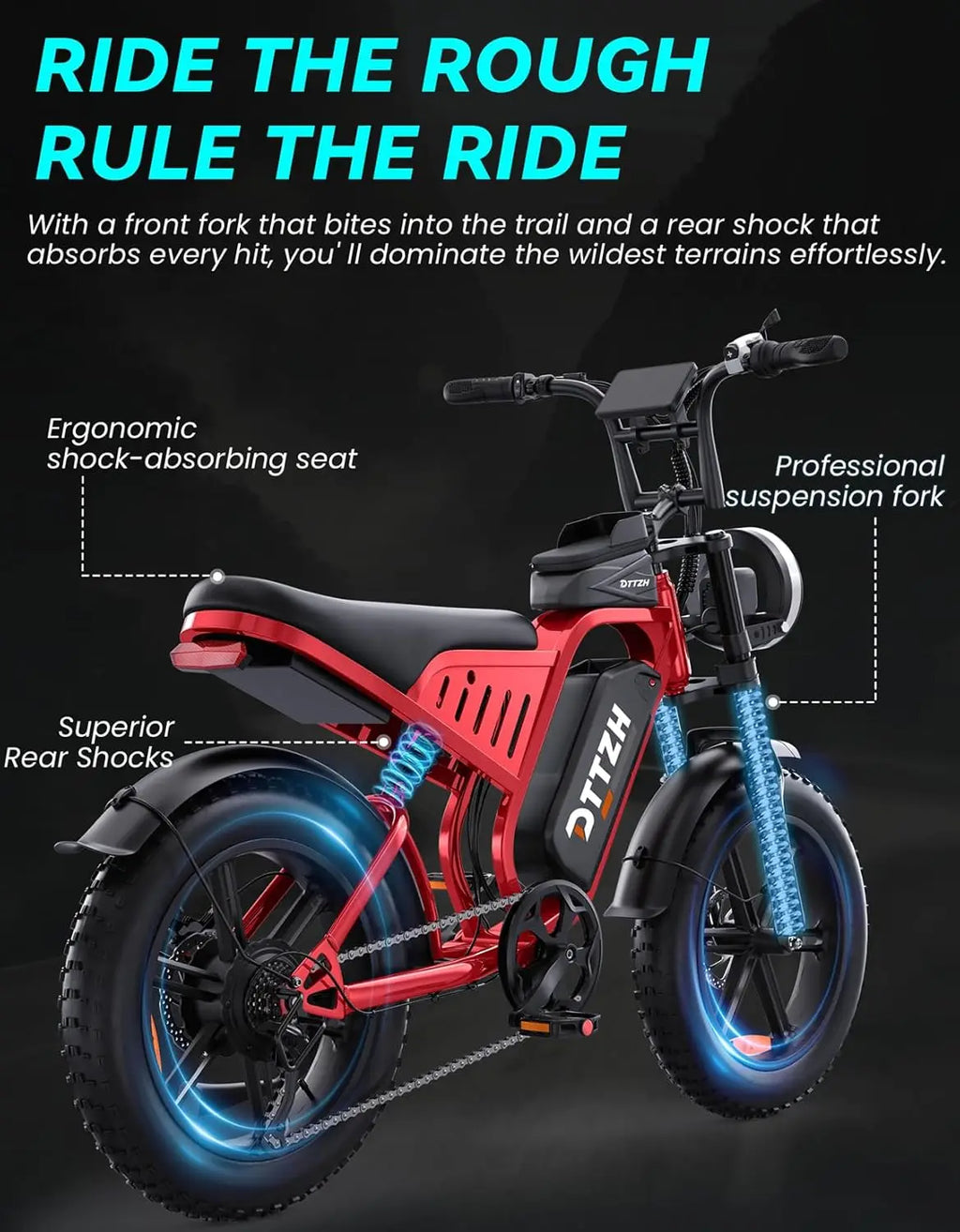 DTTZH F6S 20-Inch Fat Tire Electric Bike