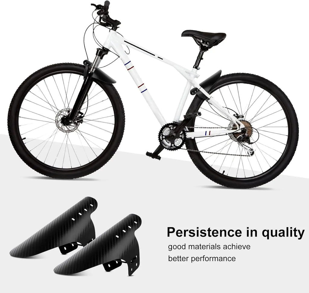 1~10pcs  Bicycle Fender Mountain Carbon Pattern Bike Mud Guard For Front Rear Wheel Mudguard Ultralight Cycling MTB Fender