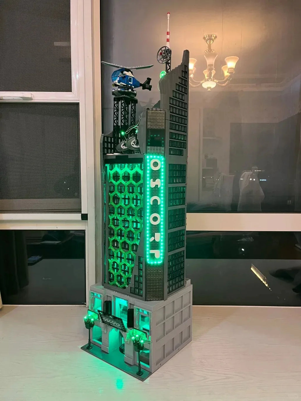6375 PCS Hero Tower with LED Lights Building Blocks Set – Modular Skyscraper Architecture Model Kit
