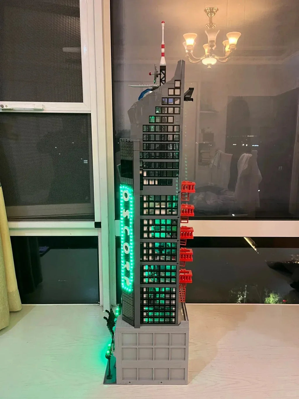 6375 PCS Hero Tower with LED Lights Building Blocks Set – Modular Skyscraper Architecture Model Kit