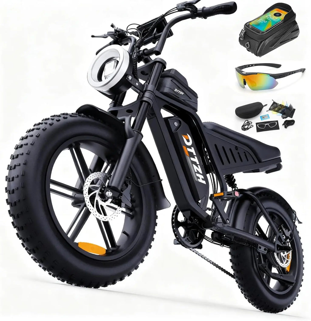 DTTZH F6S 20-Inch Fat Tire Electric Bike