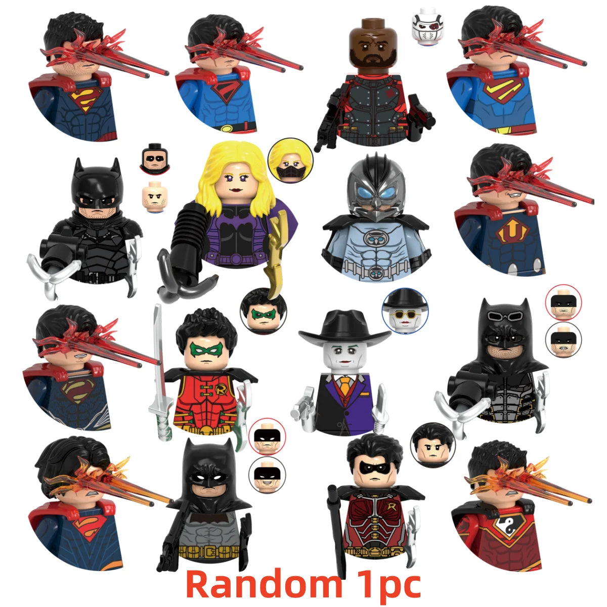 Blind Box Mini Superhero Figures Building Blocks | Mystery Character Toy Gift