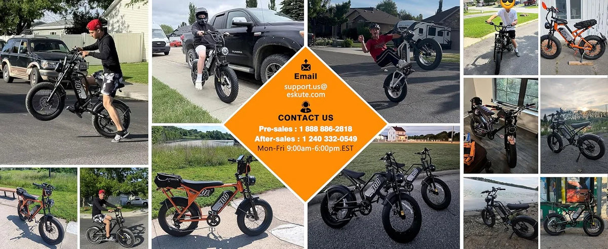 ESKUTE V300 20-Inch Fat Tire Electric Bike