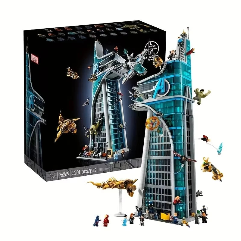 2026 NEW MOC Superhero Headquarters Building Block Set | Compatible Brick Toy