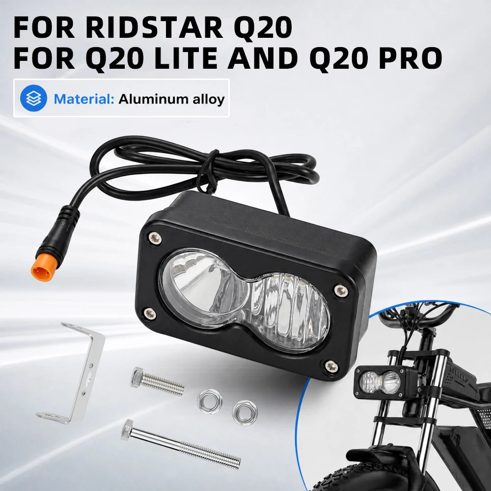 3-Inch LED E-Bike Headlight for Ridstar Q20