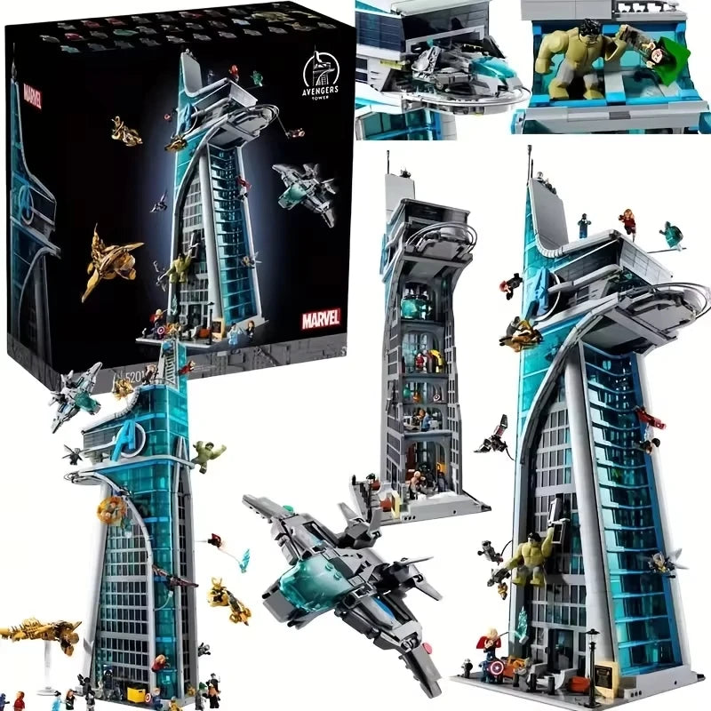 2026 NEW MOC Superhero Headquarters Building Block Set | Compatible Brick Toy